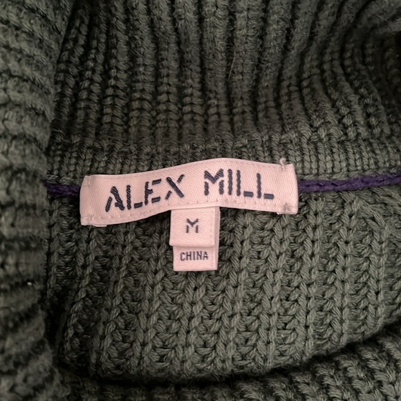 Alex mill Chelsea Turtleneck In Cotton Cashmere size medium in green - Picture 4 of 4